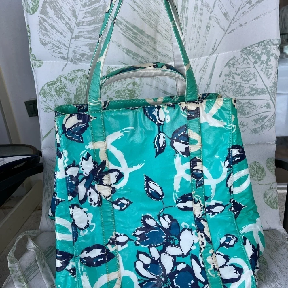 Chanel large floral tote.